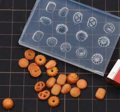 Mini Caramel Cookie Silicone Molds - Food Grade DIY Baking Clay Craft
