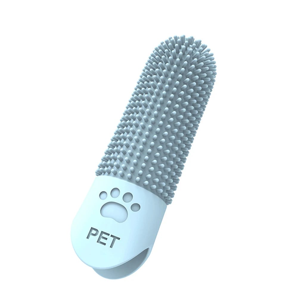 Silicone Pet Finger Toothbrush - Cat Dog Teeth Cleaning Tartar