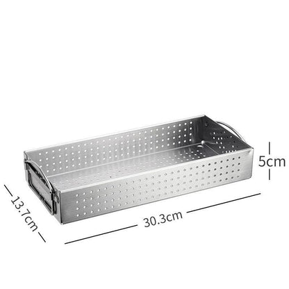 304 Stainless Steel Cutlery Drainer Box - Chopstick Fork Storage