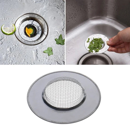 Stainless Steel Hair Catcher Drain Filter - Bathtub Shower Sink