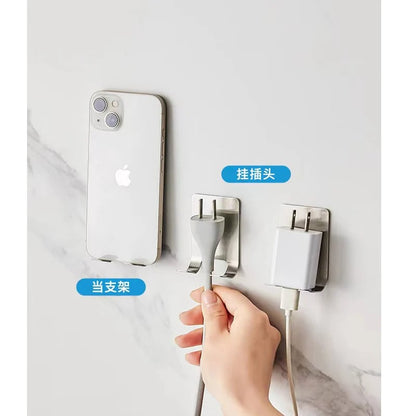 Stainless Steel Razor Holder Wall Mount Punch-Free Bathroom Storage