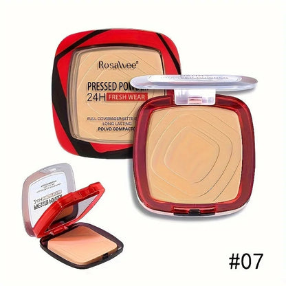 24H Matte Pressed Powder Foundation - Full Coverage Oil Control