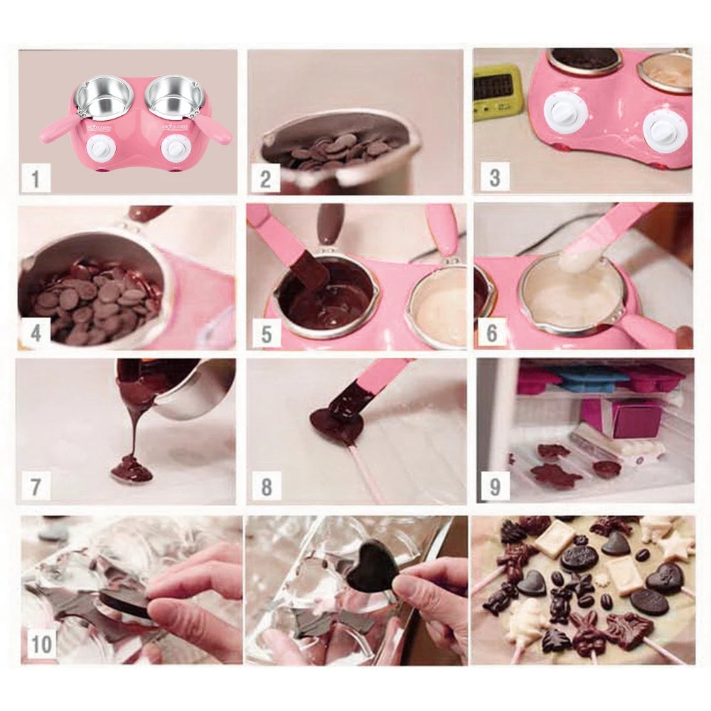 Electric Chocolate Melting Pot DIY Kit - Candy Wax Soap Making