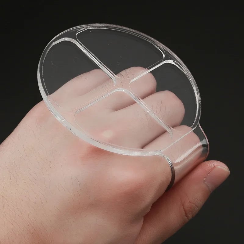 Clear Acrylic Handheld Mixing Palette - Makeup & Nail Art Tool