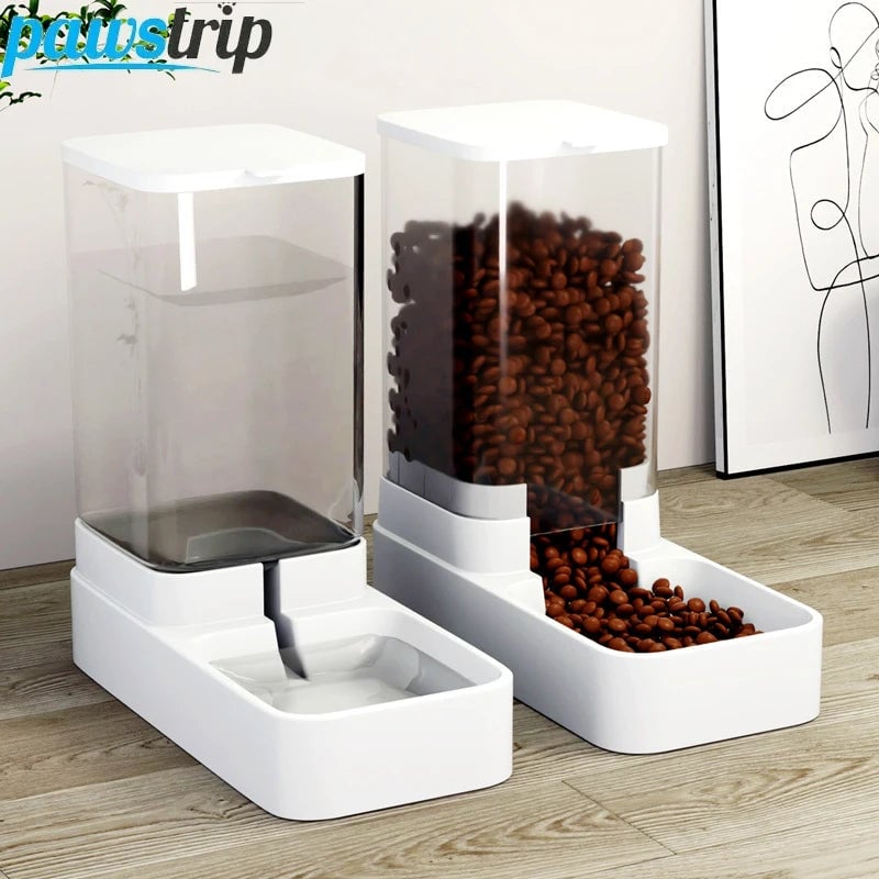 Large Capacity Automatic Pet Feeder Water Dispenser Dogs Cats