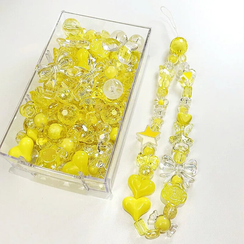 Acrylic Beads 10/30g Heart Bow Flower 8 Styles DIY Jewelry Making