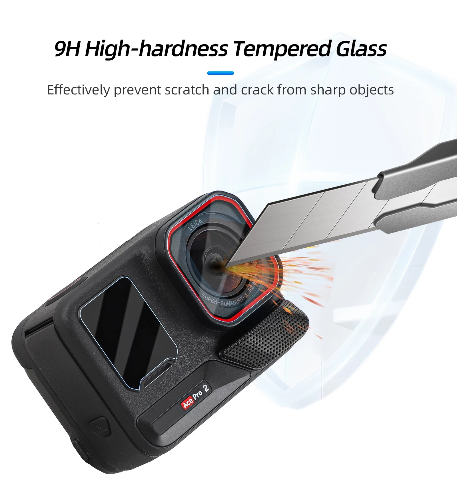 3-in-1 Tempered Glass Screen & Lens Protector for Insta360 Ace Pro