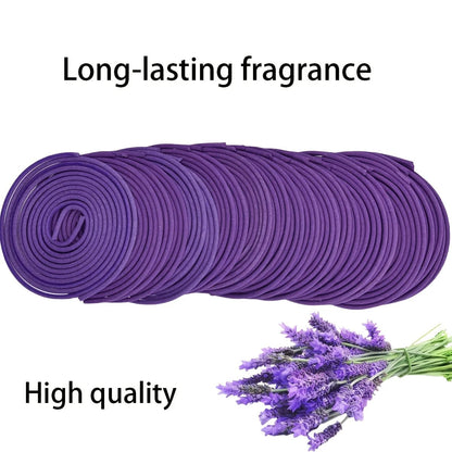 50 Lavender Spiral Candles 3-4 Hour Burn Time Scented Dinner Party