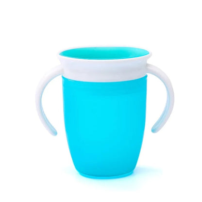 360° Rotated Baby Learning Cup Double Handle Flip Lid Leakproof