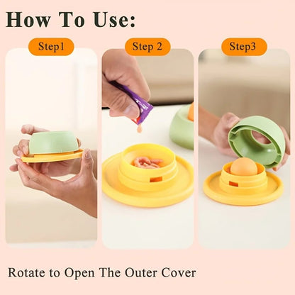 Interactive Cat Licking Food Toy Anti-Slip Slow Feeder Plate