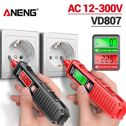 ANENG VD807 Non-Contact Voltage Tester 12-300V AC NCV Sensor Pen