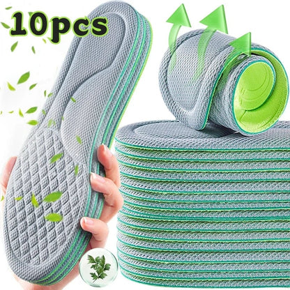 Memory Foam Orthopedic Insoles 10pk - Deodorizing Antibacterial