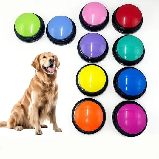Recordable Dog Talking Button Toy - Voice Training Communication Device