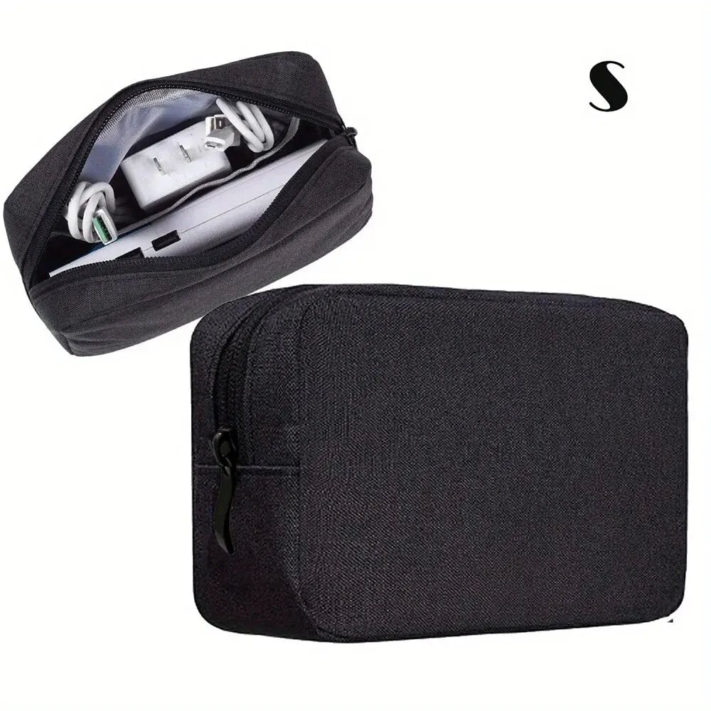 Small Travel Cable Organizer Bag Electronics Storage SD Card Pouch