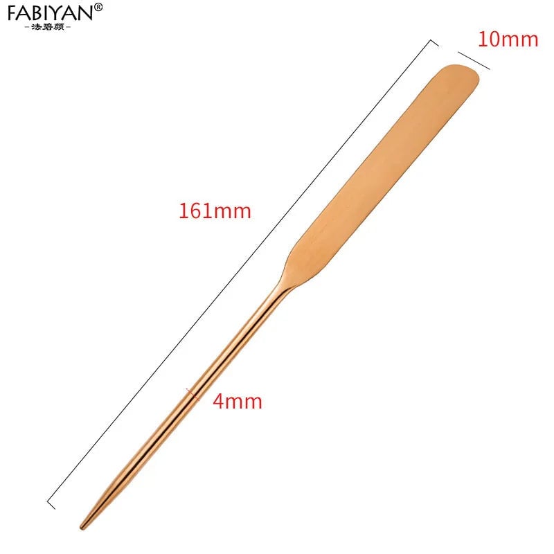 Stainless Steel Spatula Stick - Nail Art & Makeup Foundation Mixer