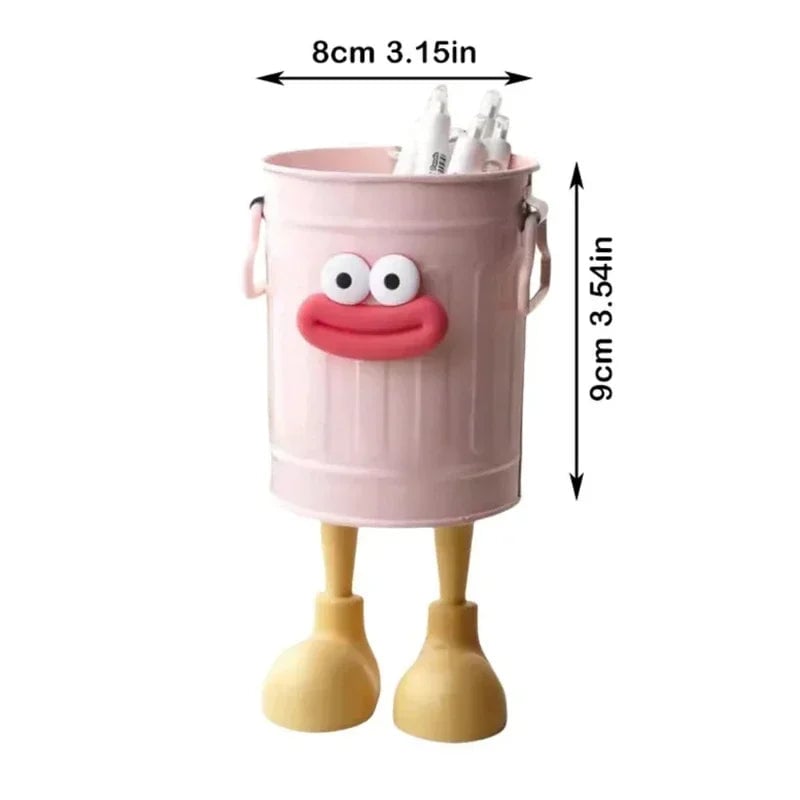 Cartoon Desk Organizer Multi-Compartment Pen Pencil Holder Storage