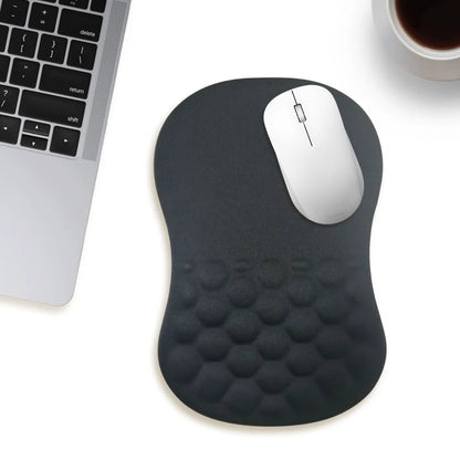 Ergonomic Memory Foam Wrist Rest Mouse Pad - Non-Slip Computer Support