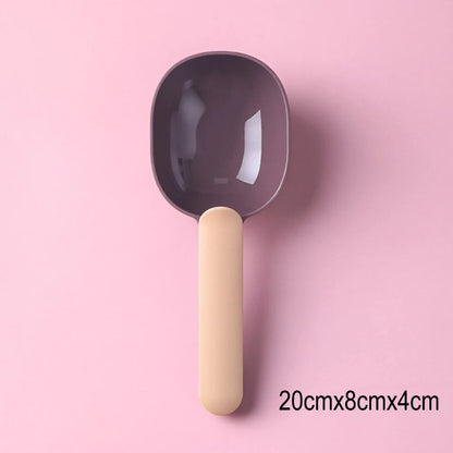 Multifunctional Pet Food Scoop with Sealing Clip & Measuring Cup