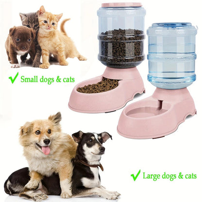 Large Capacity Automatic Pet Feeder Water Dispenser Station