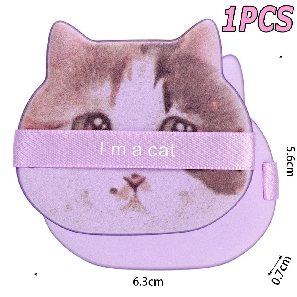 10PC Cat-Shaped Makeup Puffs - Dual-Use Foundation & Powder Blender Set