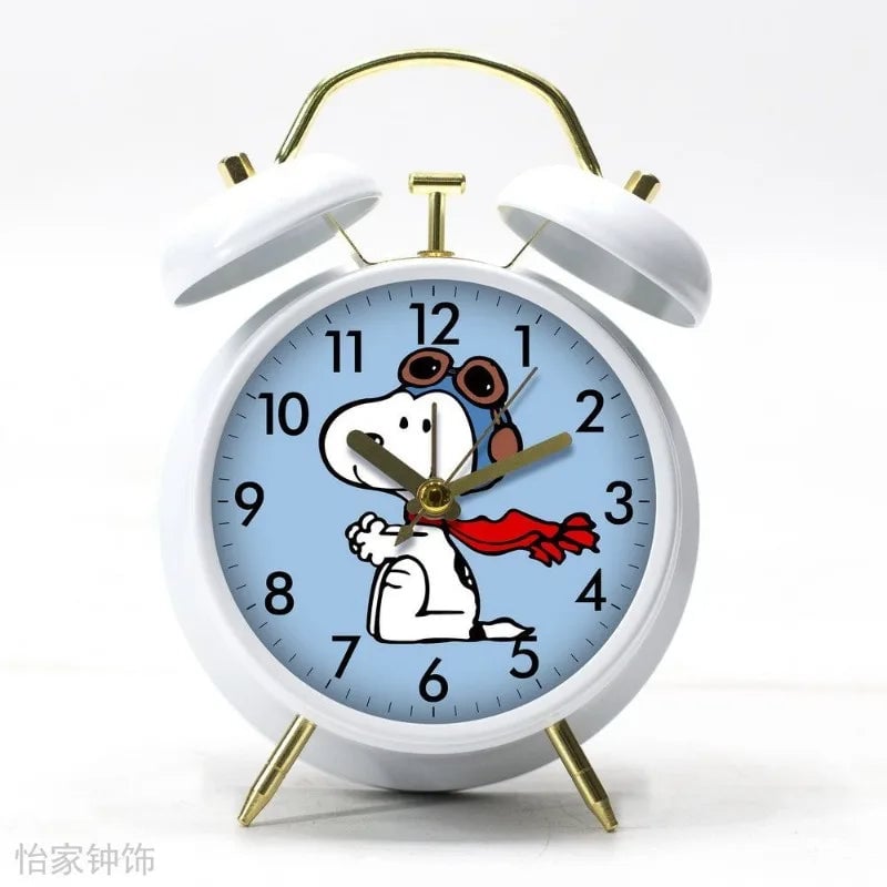 Silent Snoopy Cartoon Alarm Clock - Student Desktop Timepiece Gift
