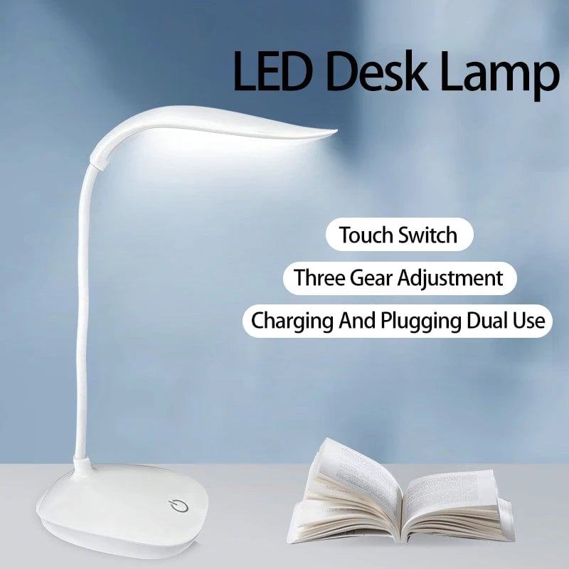 USB Rechargeable LED Desk Lamp Touch Dimming Eye Protection Office