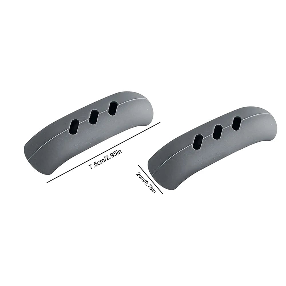 2Pcs Silicone Pan Handle Covers Heat Resistant Kitchen Grip Sleeves