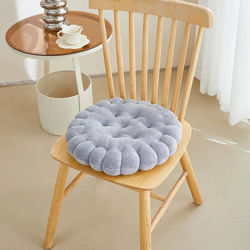 Large Biscuit Plush Cushion - Soft Cookie Shape Pillow Seat Pad