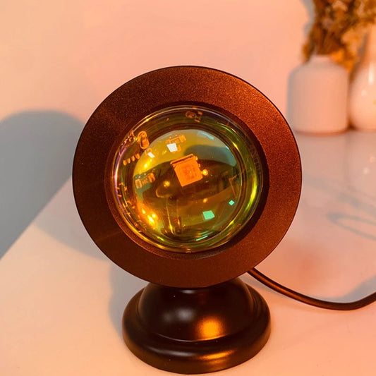 LED USB Sunset Projector Light - Portable Mood Lamp Home Decor