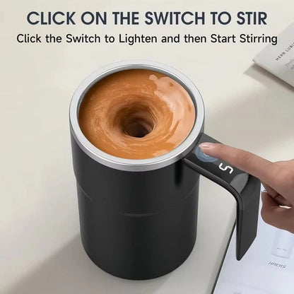 380ml USB Rechargeable Self Mixing Coffee Mug Electric Waterproof