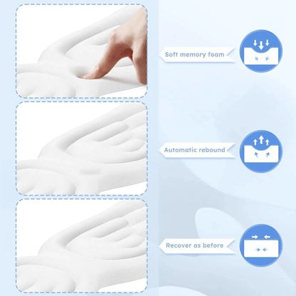 Memory Foam Ergonomic Keyboard Mouse Wrist Rest Pad Set Angel Wing