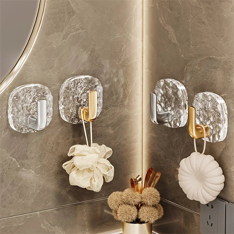 4Pcs Self-Adhesive Multi-Purpose Hooks Kitchen Bathroom Storage