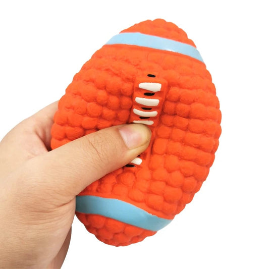 Natural Latex Dog Balls Anti-Bite Squeaky Chew Toys Small Large Dogs