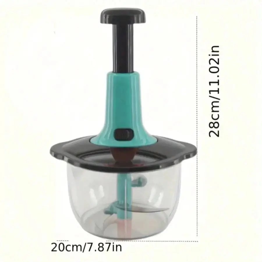 Durable Plastic Vegetable Fruit Herb Chopper - Compact Kitchen Tool