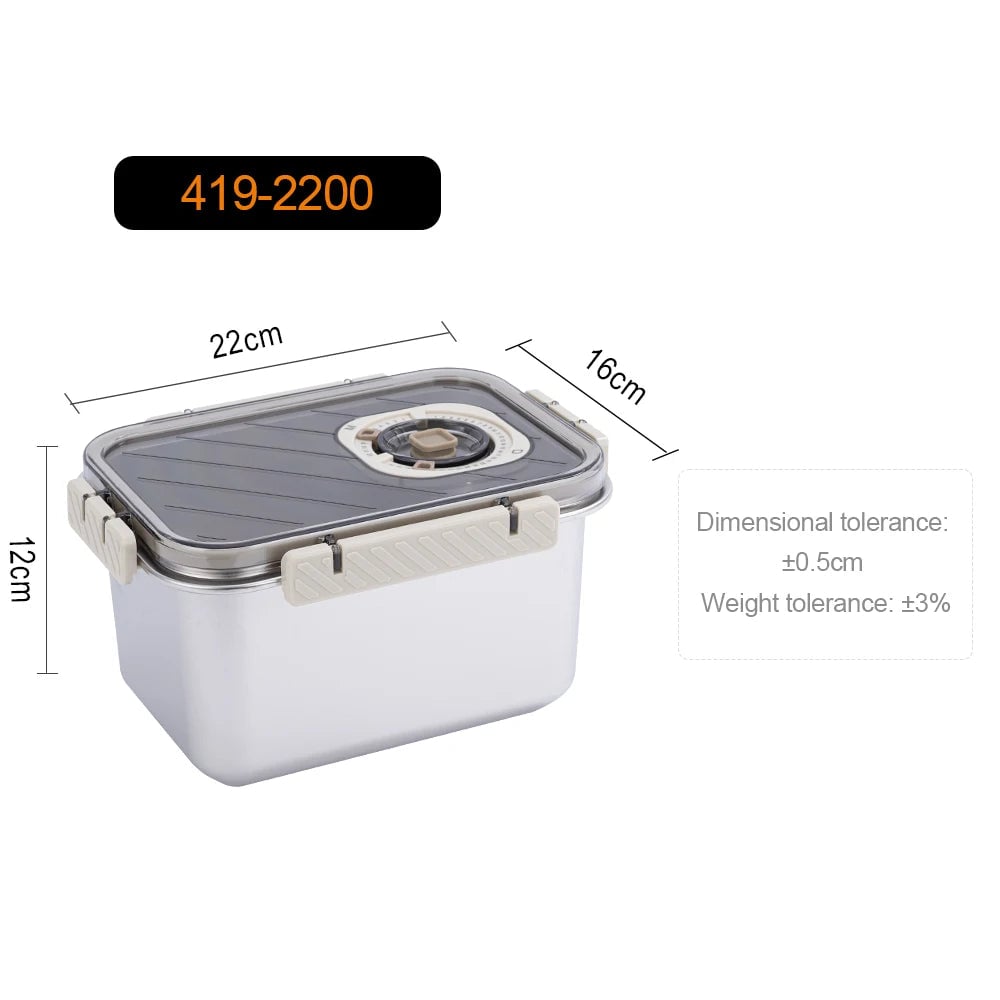 MTM 2200ml 304 Stainless Steel Airtight Bento Food Container