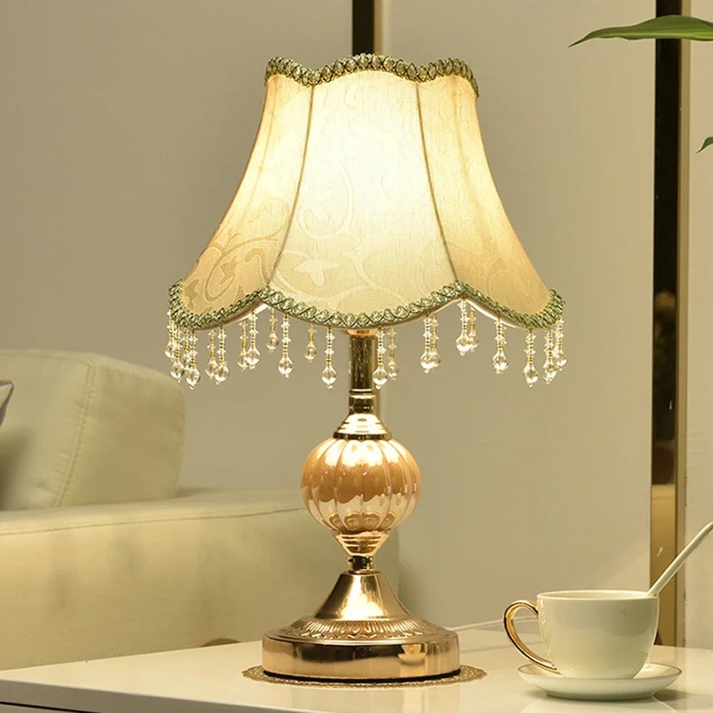 Touch Control European Style Bedside Table Lamp Modern Retro Design