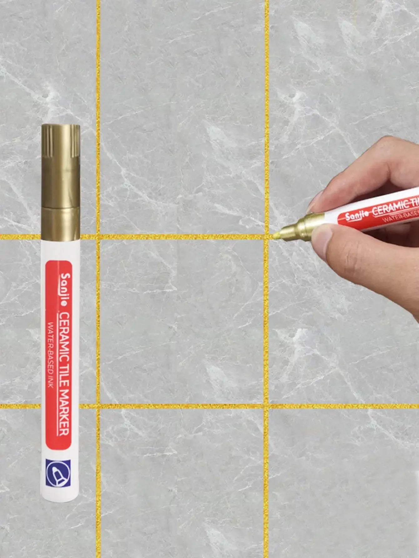 Anti-Mildew Ceramic Tile Gap Repair Pen - Bathroom Wall Floor Grout
