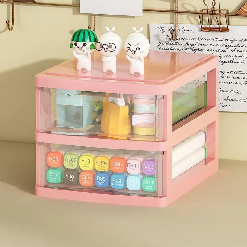Clear Acrylic Drawer Organizer 2/3/4-Tier Storage Box Space-Saving