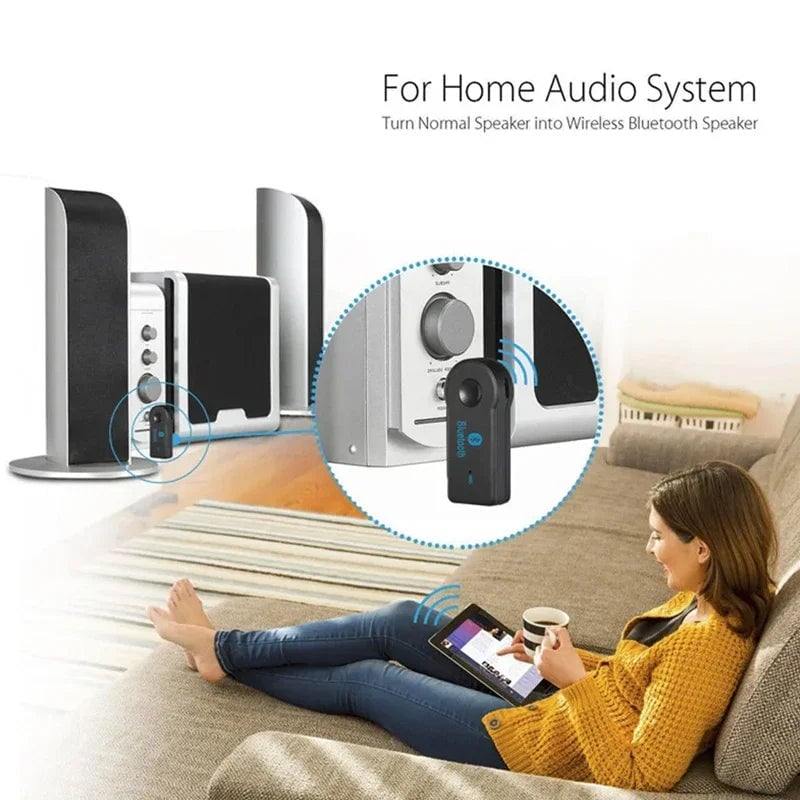 2-in-1 Bluetooth 5.0 Receiver Transmitter 3.5mm AUX Car Audio