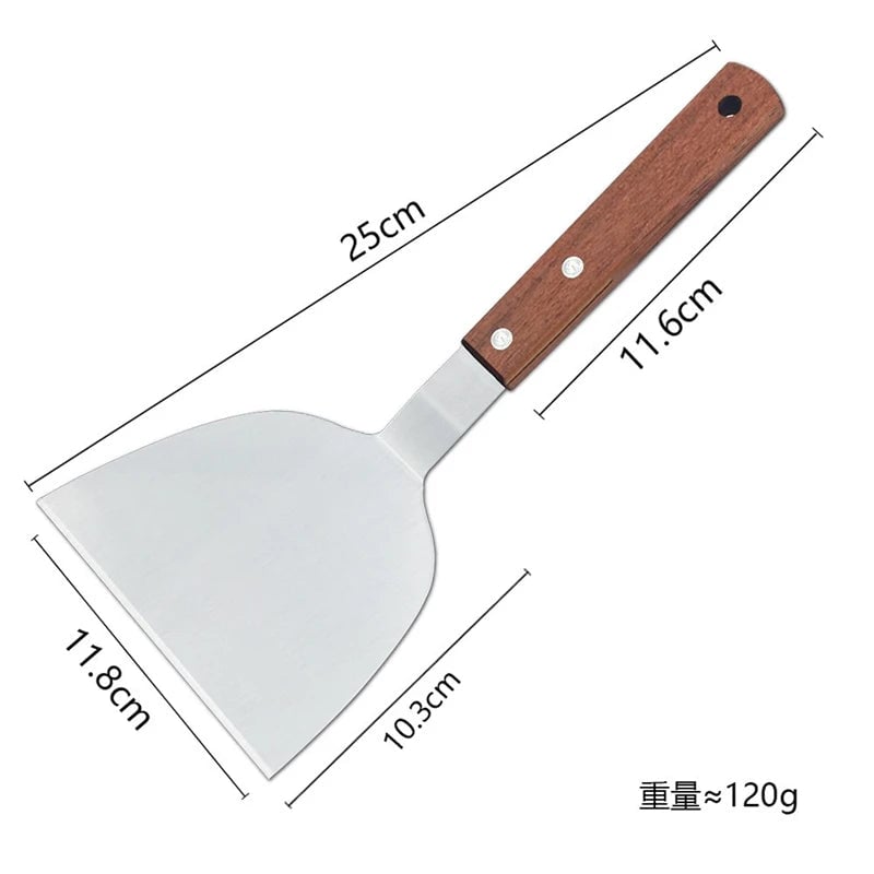 Stainless Steel Non-Stick BBQ Spatula & Grill Scraper Tool