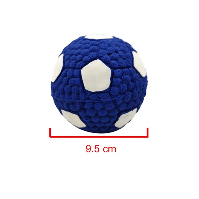 Natural Latex Dog Balls Anti-Bite Squeaky Chew Toys Small Large Dogs
