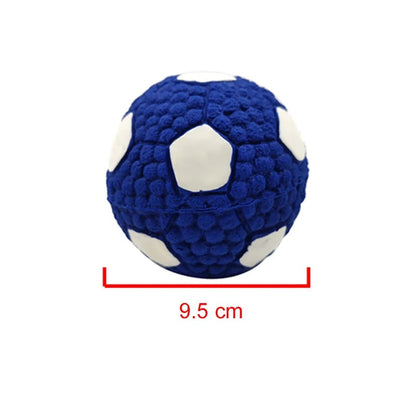 Natural Latex Dog Balls Anti-Bite Squeaky Chew Toys Small Large Dogs