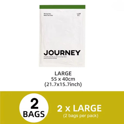 2-Pack Roll Up Compression Bags No Pump Required Travel Storage