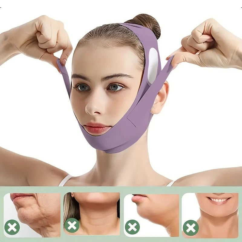 Graphene Fiber Face Lift Band - Double Chin Reducer Jawline Definer