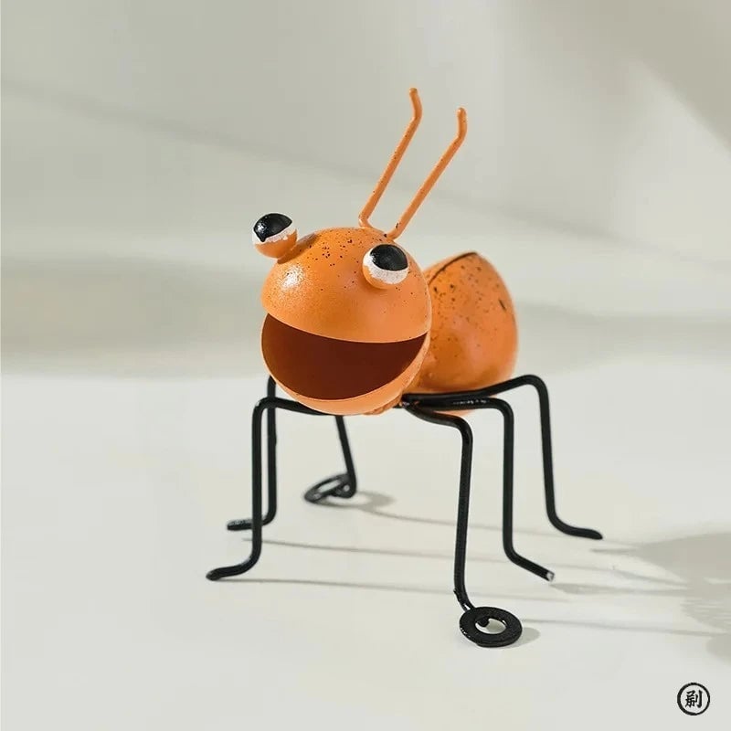 3D Metal Ant Garden Sculpture Wall Fence Hanging Outdoor Decoration