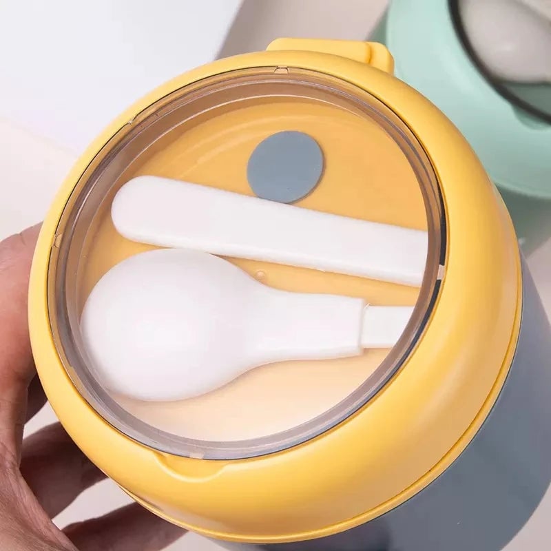 510ml Stainless Steel Insulated Lunch Box with Spoon - Thermal Bento