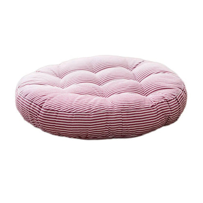 Large Round Cotton Linen Floor Cushion - Thickened Meditation Yoga