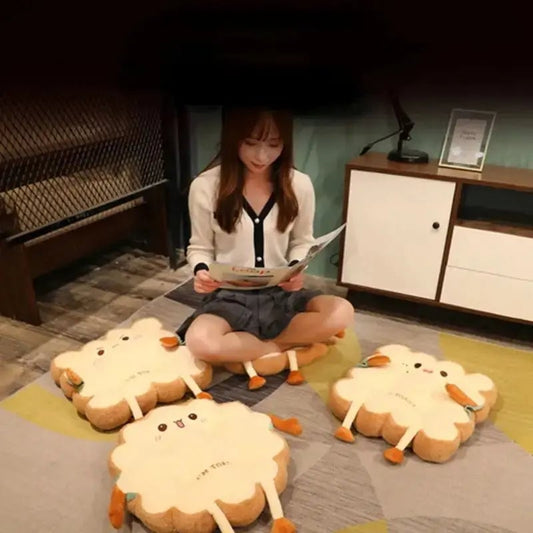 Memory Foam Bread Toast Cushion - Simulation Pillow Sofa Chair Pad