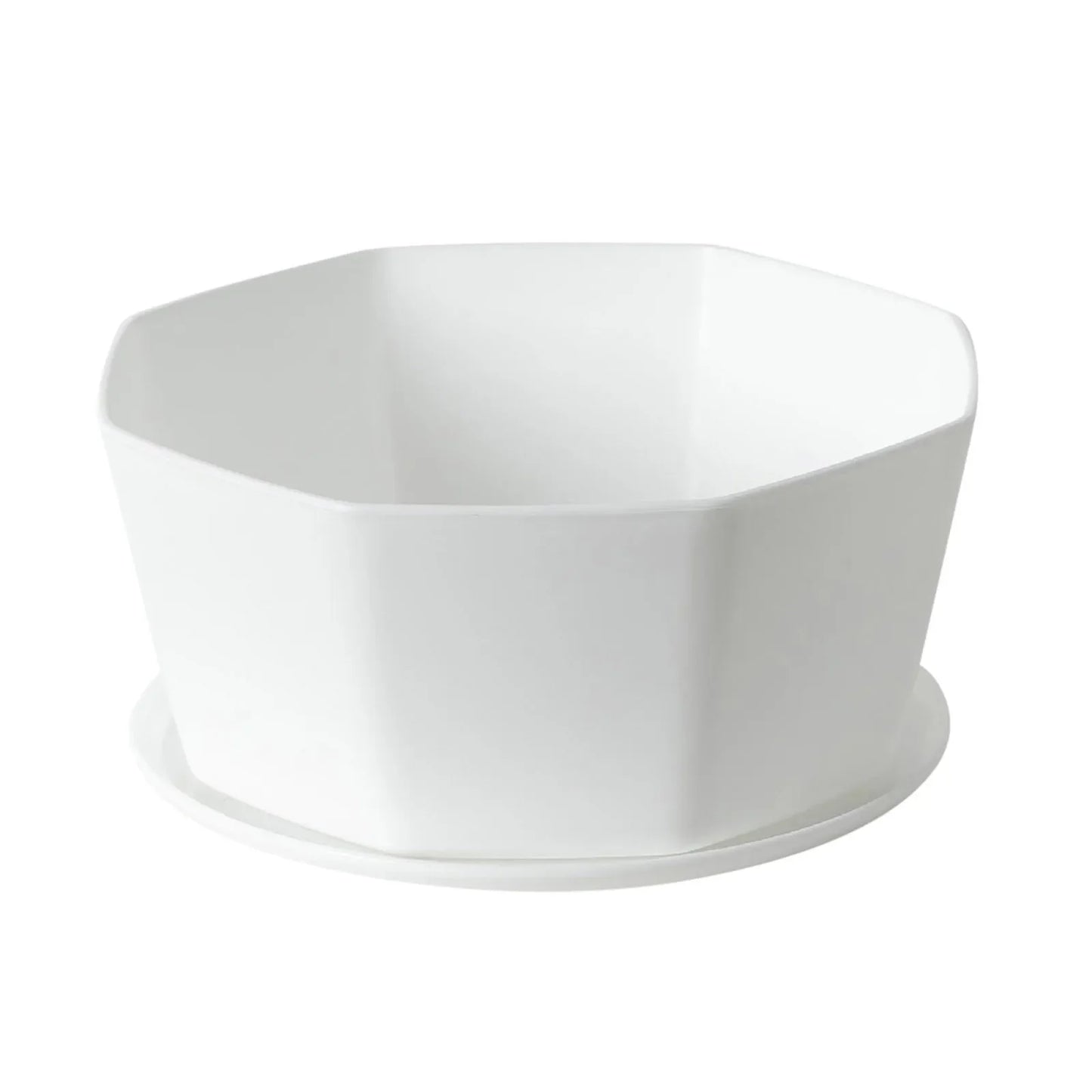 Plastic Plant Pots with Drainage Holes & Saucers Set 1/3/4pcs Indoor