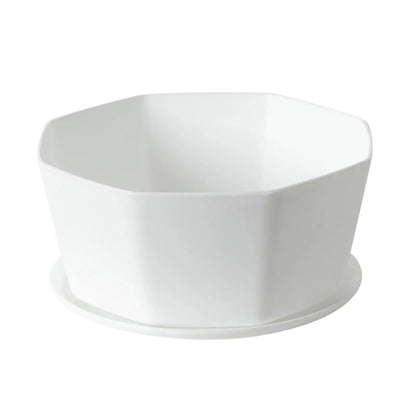 Plastic Plant Pots with Drainage Holes & Saucers Set 1/3/4pcs Indoor
